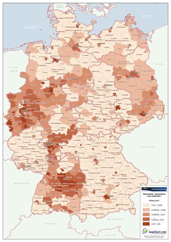 Blitzer, Radarfallen, POI-Warner, POIbase - Blitzerkarte Deutschland - 1
