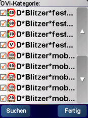 Blitzer, Radarfallen, POI-Warner, POIbase - Screenshots zum BlitzerSync - 3