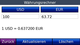 Garmin nüvi 860TFM - Währungs- und Taschenrechner - 2