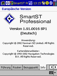 SR1 für SmartST Professional (Navman 3400 Voice) verfügbar - Screeshots auf Pocketnavigation!