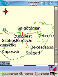 Ungarnkarte für Destinator 3