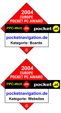 PocketPC AWARD 2004 - gewonnen!