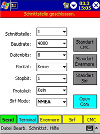 GPSMaus Tool - Verbinden des GPS-Empfängers - 1