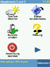 TomTom 5 Beta - Hauptmenü - 3