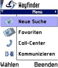 Wayfinder (ältere Version) - Gerät einschalten - 1