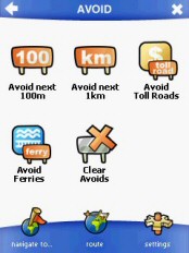 iDrive Navigator - Routenoptionen / Routenberechnung - 3