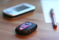 Kurztest des kleinen Bluetooth GPS-Empfängers..