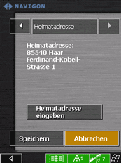 MN|4 Beta - Screenshots Zieleingabe/Menüführung - 2
