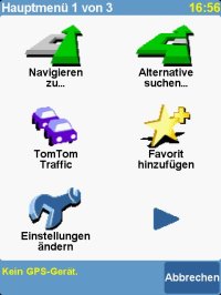 TomTom NAVIGATOR 5 - Menüführung - 1