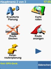 TomTom NAVIGATOR 5 - Screenshots Menüführung - 1