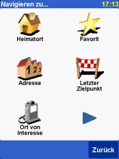 TomTom NAVIGATOR 5 - Screenshots Zieleingabe - 1