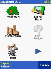 TomTom NAVIGATOR 5 - Screenshots Zieleingabe - 2
