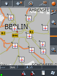 Erdgastankstellen als Overlay mit POI-Details...