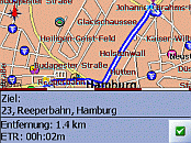 PNA BM6300 Destinator 3 - Die Funktionen Route anzeigen / Abzweigungen / Wegbeschreibung - 1