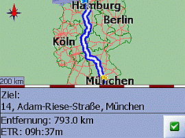PNA BM6300 Destinator 3 - Navigationssoftware: die Route (1825) - 2