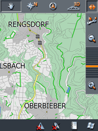 1,3 Mio Kilometer zusätzlichen Wald- und Feldwege im mobilen Navigationssystem NCK 5.0 mit Logiball Plus-Karten