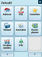 Destinator PN - Screenshots Zieleingabe - 2