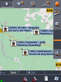 POI-Burgerführer Update mit 30 neuen Burgen...