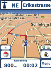 Destinator 6 for PDAs - Kartenansicht 2D / 2D - 1