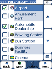 Destinator 6 for PDAs - Menüs - 2