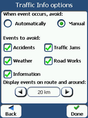 Destinator 6 for PDAs - Menüs - 3
