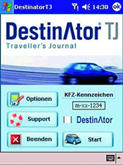 Destinator TJ Fahrtenbuch - Installation - 1