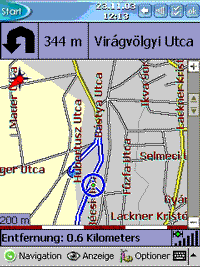 Ungarnkarte Destinator 3 - Fahrten mit der Karte - 1