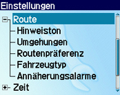 Garmin Streetpilot i3 - Die Einstellungen - 1