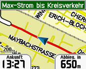 Garmin Streetpilot i3 - Die Kartenansicht - 6