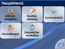 GoPal Serie von Medion - Menüs und Einstellungen - 1