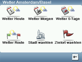 WetterSync - Screenshots TomTom GO - 1