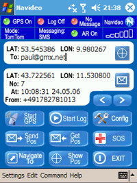 Software zum austauschen von GPS Positionen...