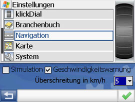 klickTel K580 - Geschwindigkeitswarnungen - 1