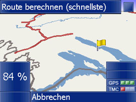 klickTel K580 - Routenberechnung, ReRouting - 1