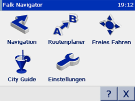 Falk N200 - Menü, Zieleingabe und Bedienung (4163) - 1