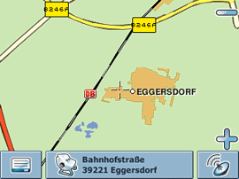 Thomson iNTUiVA GPS280 - Kartendarstellung - 2