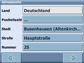 Thomson iNTUiVA GPS280 - Zieleingabe - 1