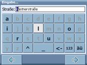Thomson iNTUiVA GPS280 - Zieleingabe - 2