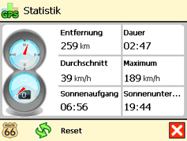 BM-6600 und Route 66 Navigate 7 - Orts- und Routeninformation - 2
