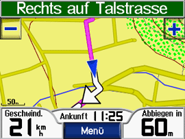 Garmin zûmo 550/500/400 - Visuelle und akustische Zielführung - 1