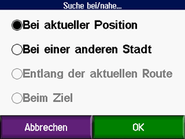 Garmin zûmo 550/500/400 - Zieleingabe - 1