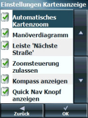 Destinator 7 PDA - Screenshots - Einstellmöglichkeiten I - 6