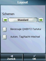 Destinator 7 PDA - Screenshots - Einstellmöglichkeiten II - 1