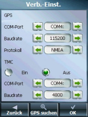 Destinator 7 PDA - Screenshots - Einstellmöglichkeiten II - 3