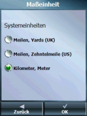 Destinator 7 PDA - Screenshots - Einstellmöglichkeiten II - 5