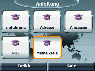 Destinator 7 PDA - Screenshots - Meine Ziele - 1