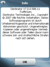 Destinator 7 PDA - Screenshots - Text to Speech optional wählbar - 1