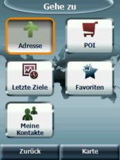 Destinator 7 PDA - Screenshots - Zieleingabe - 2