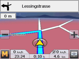 MEDION MD 96220 (PNA315T) mit GoPal 3.0 ME - Kartenansicht - Pfeilansicht - Autozoom - 2