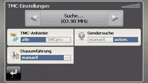 MEDION GoPal 4.0 PE (ALDI) - Routenoptionen - TMCpro - 1